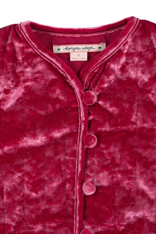 Dziewczynka Konges Sløjd kurtka dziecięca CARLITO JACKET GRS KS103747.9BYA bordowy