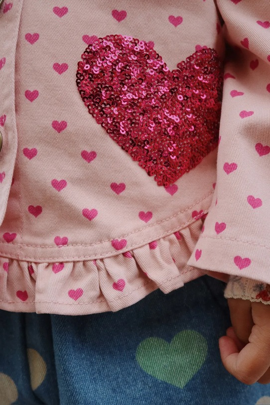 Παιδικό βαμβακερό μπουφάν Konges Sløjd NOLA SEQUIN SHIRT JACKET GOTS KS103948.9BYA