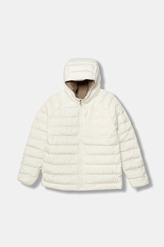 The North Face geacă reversibilă pentru copii G REVERSIBLE PERRITO HOODED JACKET NF0A88UEQLI1 bej AW25