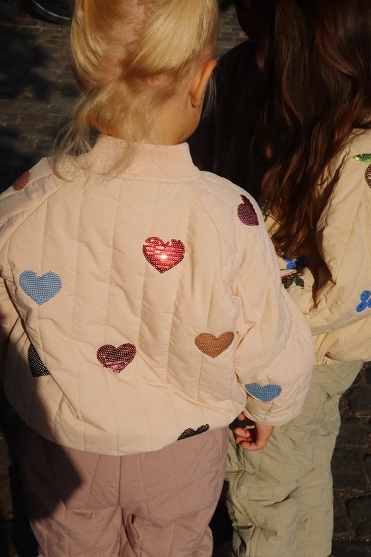 Куртка Konges Sløjd JUNO SEQUIN BOMBER JACKET с подкладкой розовый KS103490.9BYA