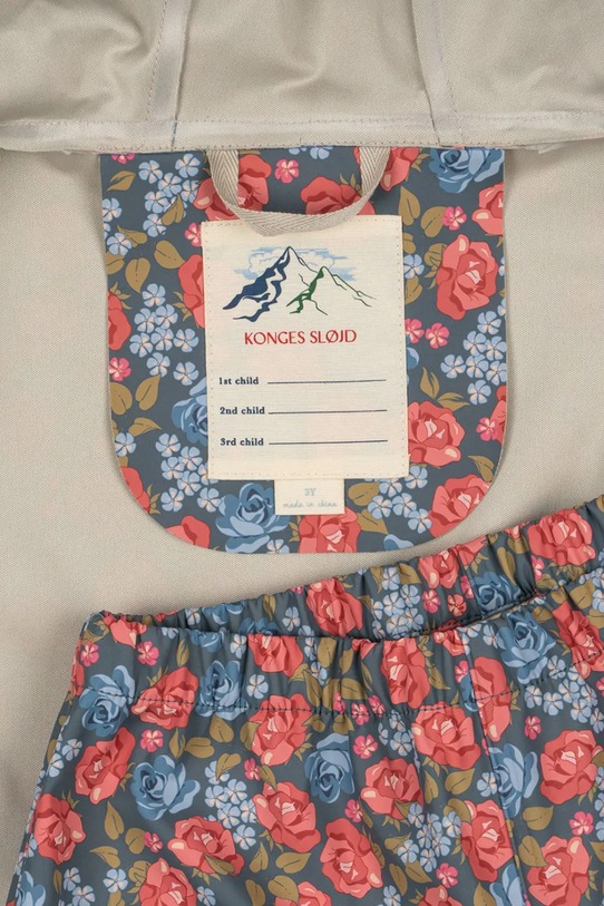 Konges Sløjd komplet przeciwdeszczowy dziecięcy FAIRE RAIN SET multicolor KS103463.9BYA