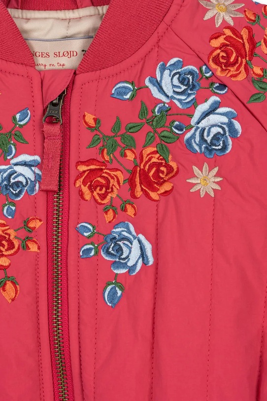 Παιδικό μπουφάν bomber Konges Sløjd JUNO BOMBER JACKET KS103484.G.9BYA ροζ
