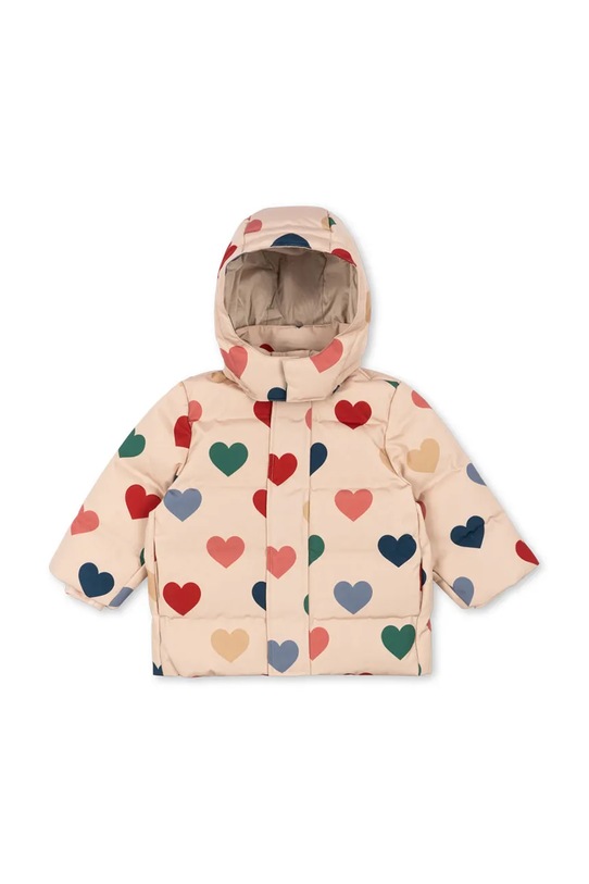 Παιδικό μπουφάν Konges Sløjd MAGNUM DOWN JACKET PRINT GRS KS103508.G.9BYA μπεζ AW25