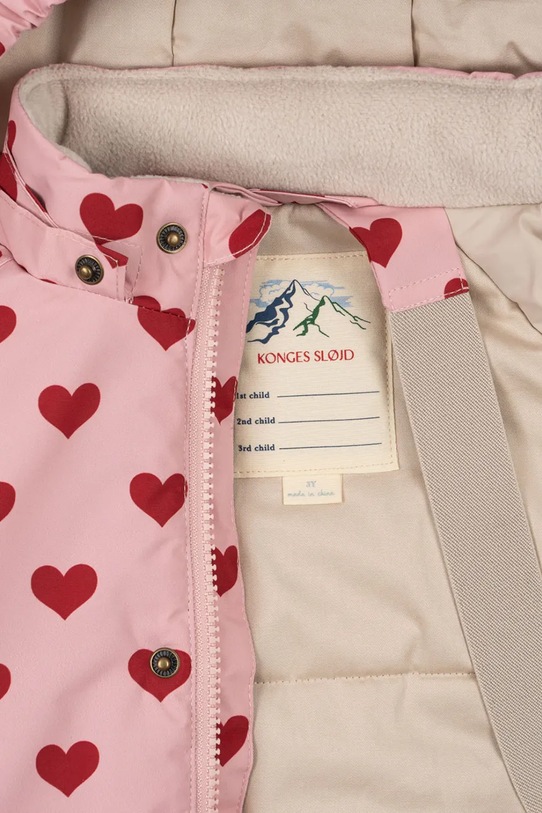 Konges Sløjd kurtka dziecięca MISMOU FRILL JACKET KS103512.9BYA różowy