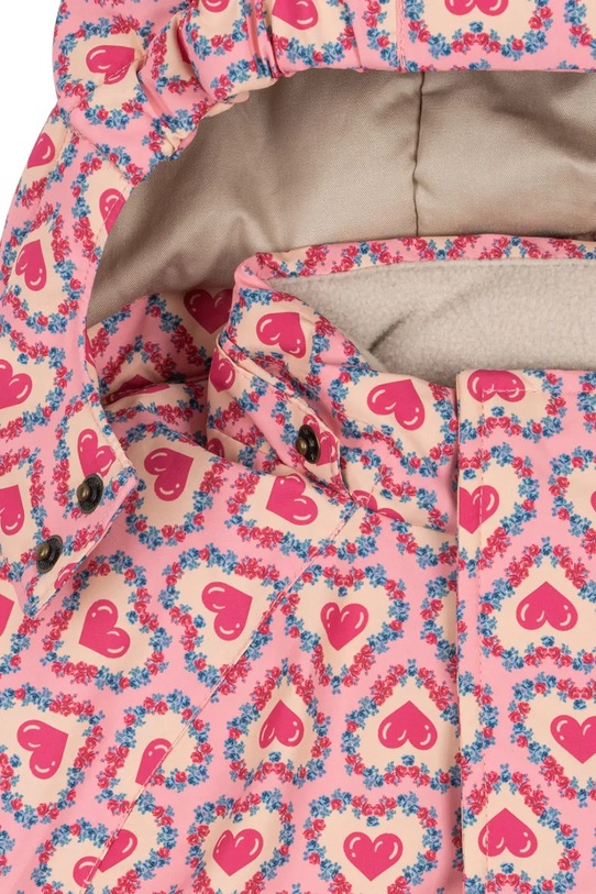 Κοριτσίστικα Παιδική ολόσωμη φόρμα Konges Sløjd NOHR SNOWSUIT PRINT KS103517.G.9BYA ροζ