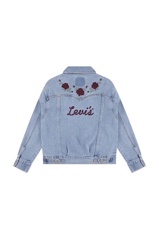Детско дънково яке Levi's OVERSIZED WESTERN TRUCKER 4EN567 син AW25