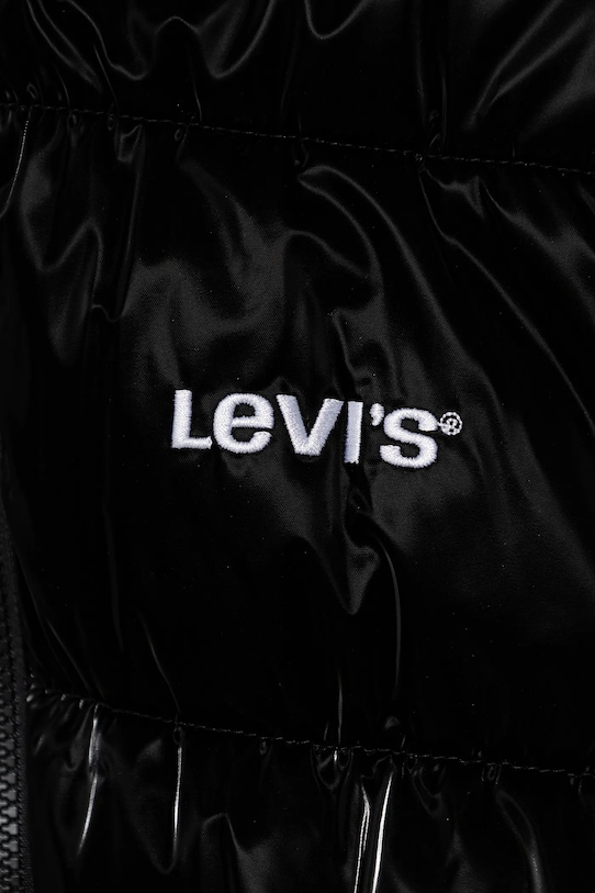 Девочка Детская куртка Levi's SHINY HVWT PUFFER 4EN640 чёрный