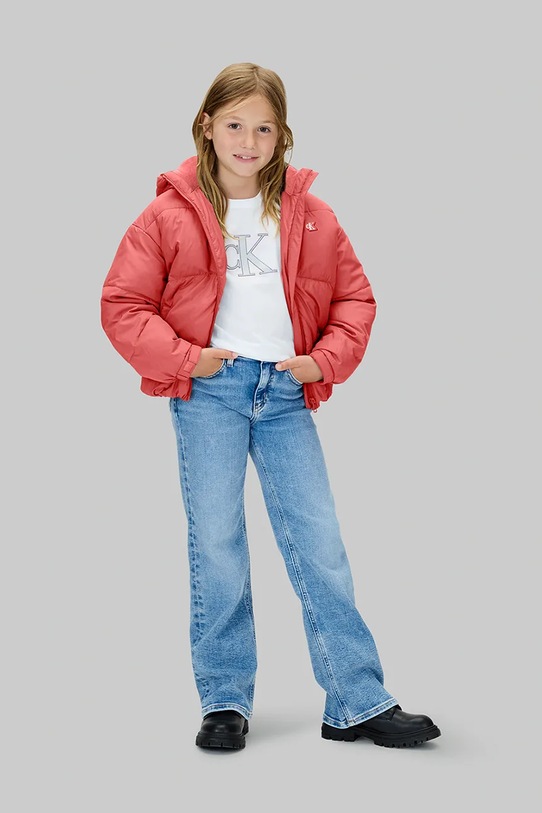 Calvin Klein Jeans kurtka dziecięca różowy IG0IG02056.128.170.9BYA