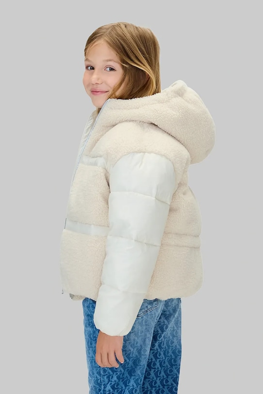 Dziewczynka Calvin Klein Jeans kurtka dziecięca IG0IG03022.9BYA beżowy