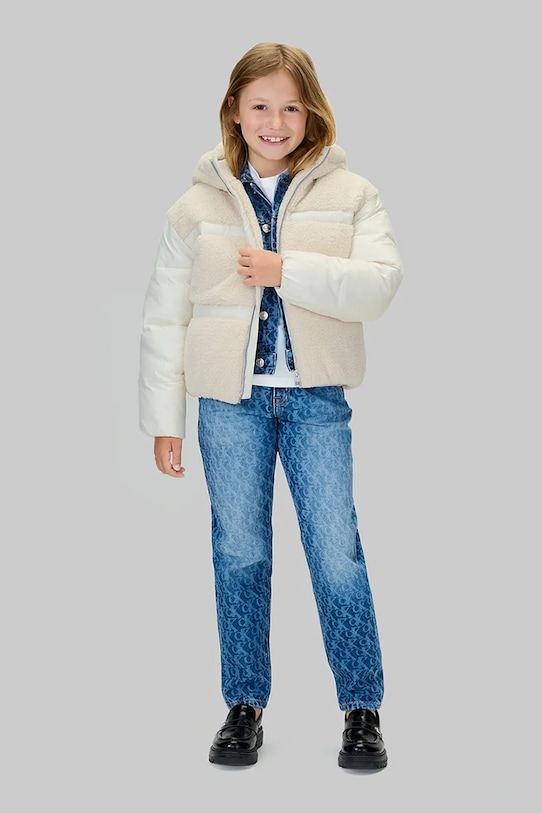 Calvin Klein Jeans kurtka dziecięca beżowy IG0IG03022.9BYA