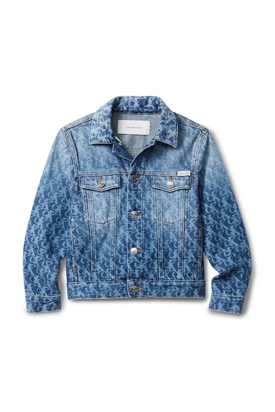 Calvin Klein Jeans kurtka jeansowa dziecięca IU0IU00727.9BYA niebieski AW25