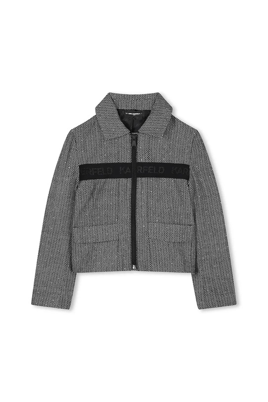 Παιδικό μπουφάν Karl Lagerfeld Z30600.156.162 γκρί AW25