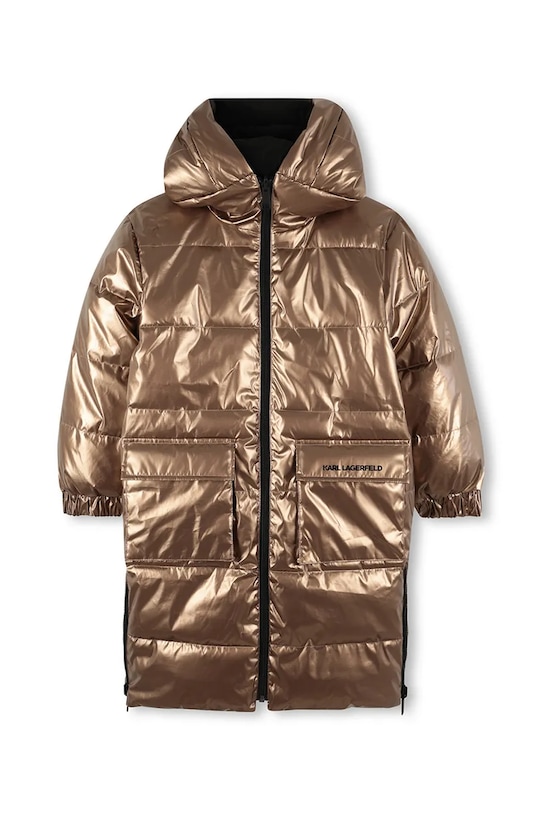 Karl Lagerfeld geacă reversibila pentru copii Z30603.114.150 aur AW25