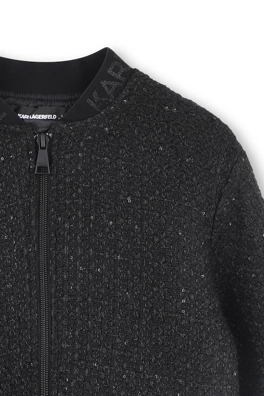 Dziewczynka Karl Lagerfeld kurtka bomber dziecięca Z30605.114.150 czarny