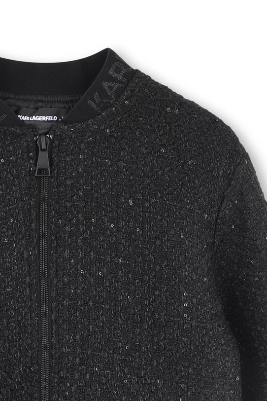Dziewczynka Karl Lagerfeld kurtka bomber dziecięca Z30605.156.162 czarny