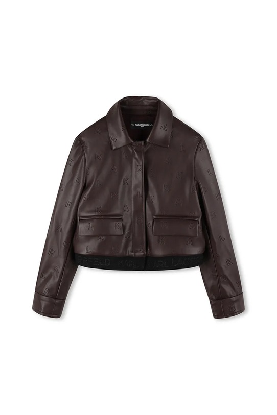Παιδικό μπουφάν Karl Lagerfeld Z30607.114.150 καφέ AW25