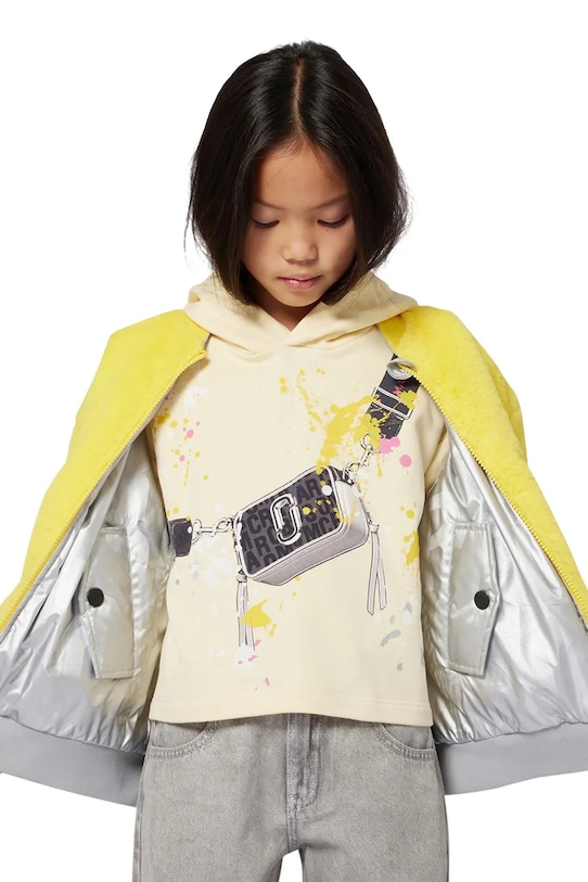 Marc Jacobs kurtka dwustronna dziecięca nieocieplane srebrny W60583