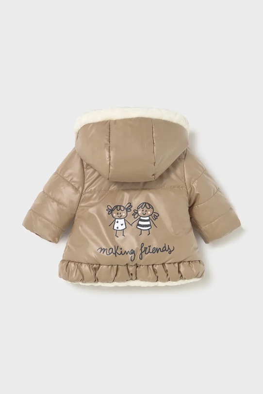 Detská obojstranná bunda Mayoral Newborn 2404.2P.Newborn.9BYA hnedá AW25