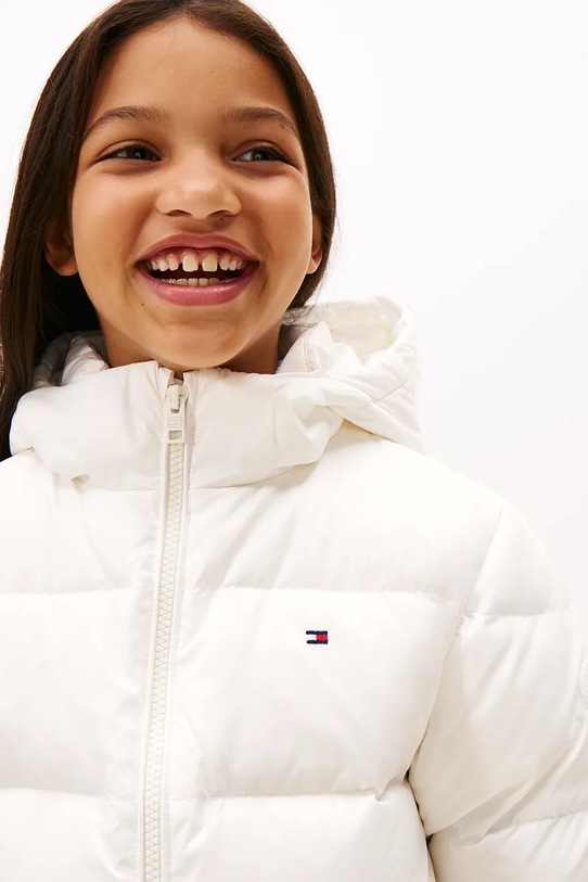 Момиче Детско пухено яке Tommy Hilfiger KG0KG08758.128.176.9BYA бял