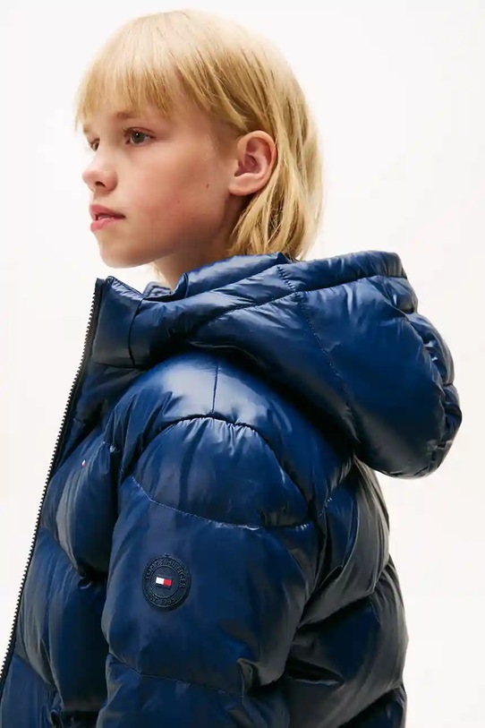 Dziewczynka Tommy Hilfiger kurtka puchowa dziecięca KG0KG08758.128.176.9BYA granatowy