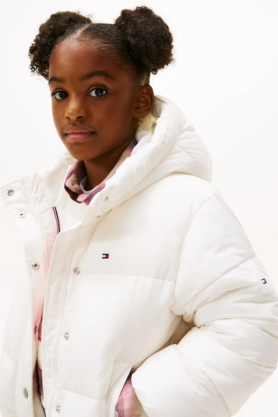 Fete Tommy Hilfiger geacă copii KG0KG08861.104.122.9BYA alb