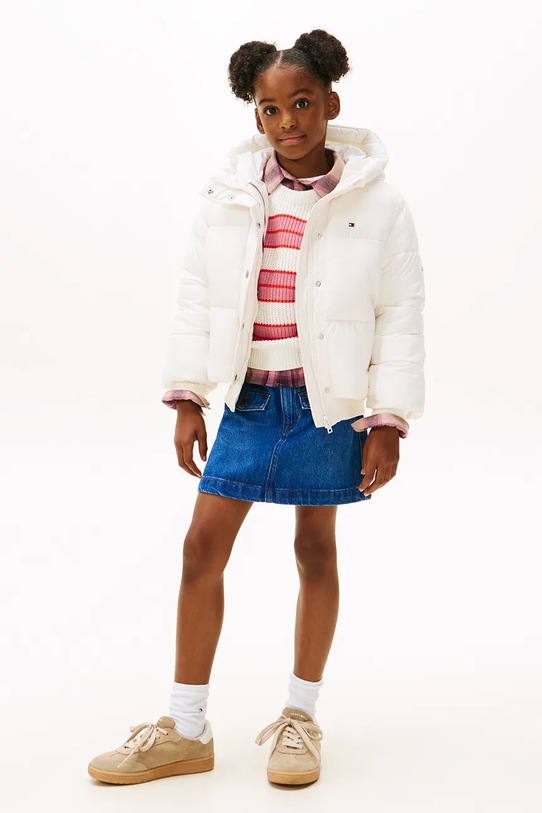 Tommy Hilfiger geacă copii alb KG0KG08861.104.122.9BYA