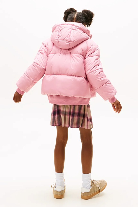 Παιδικό μπουφάν Tommy Hilfiger KG0KG08861.104.122.9BYA ροζ