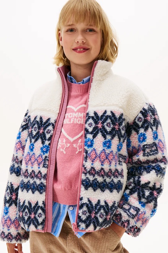 Tommy Hilfiger kurtka dziecięca nieocieplane beżowy KG0KG09037.9BYA