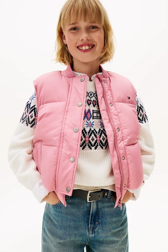 Куртка Tommy Hilfiger злегка утеплена рожевий KG0KG08856.128.176.9BYA