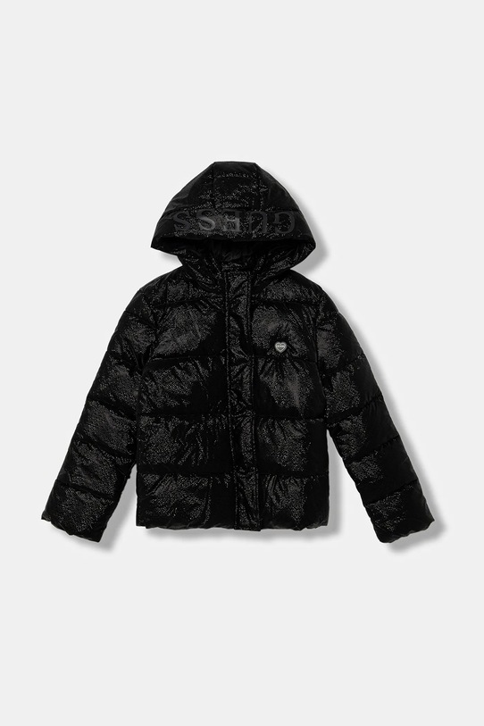 Dětská bunda Guess s podšívkou černá J5BL13.WGIW0.9BYA