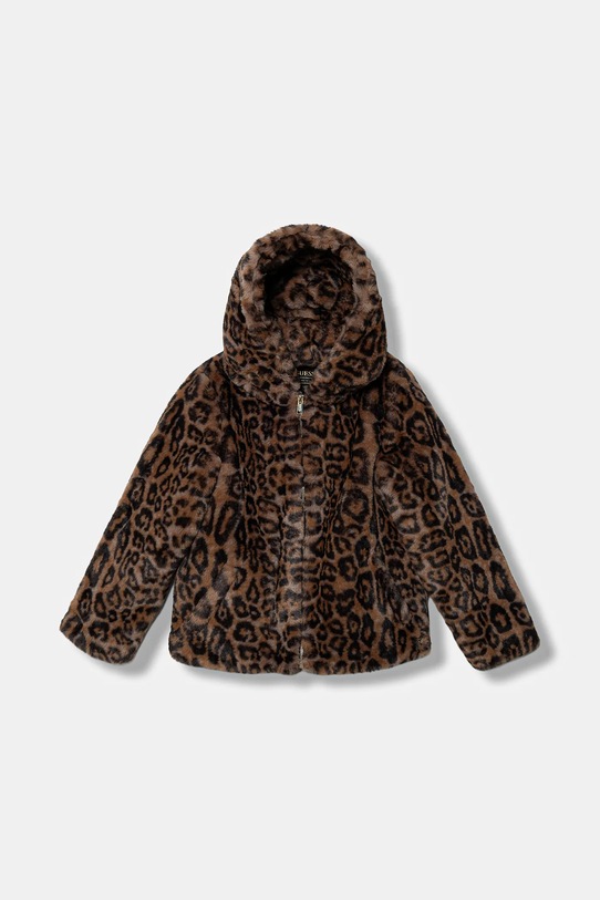 Детская куртка Guess с капюшоном коричневый J5BL24.K1390.9BYA