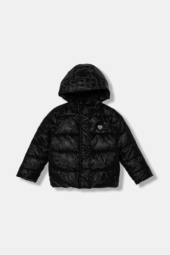 Dětská bunda Guess s podšívkou černá K5BL04.WGIW0.9BYA