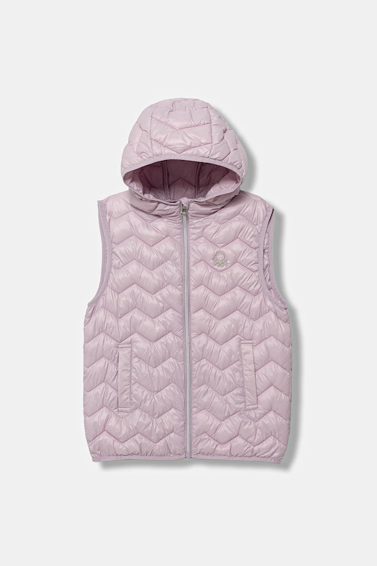 Dětská vesta United Colors of Benetton přechodné fialová 21INCJ00Q.G.reproposed