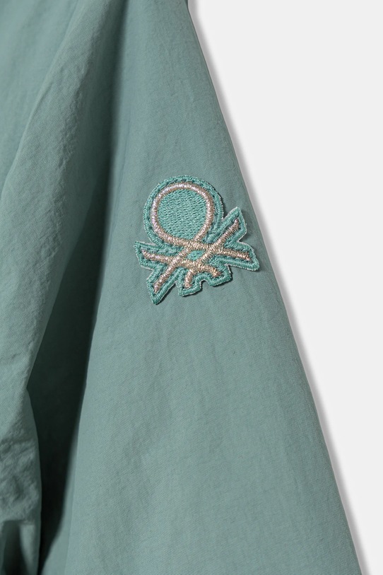 Dziewczynka United Colors of Benetton kurtka dziecięca 2IGGCN06E.G.seasonal turkusowy