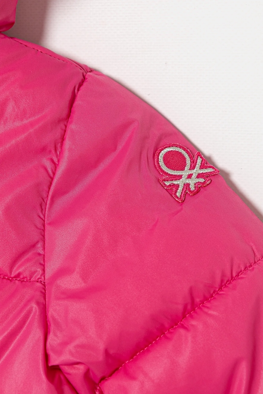 Dziewczynka United Colors of Benetton kurtka dziecięca 2NQRGN03V.P.seasonal różowy