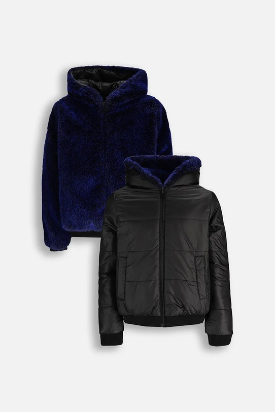 Detská obojstranná bunda Coccodrillo ZC5152501OGJ čierna AW25