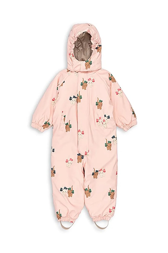 Konges Sløjd kombinezon dziecięcy RAIN SNOWSUIT pozostałe różowy KS104477.9BYA
