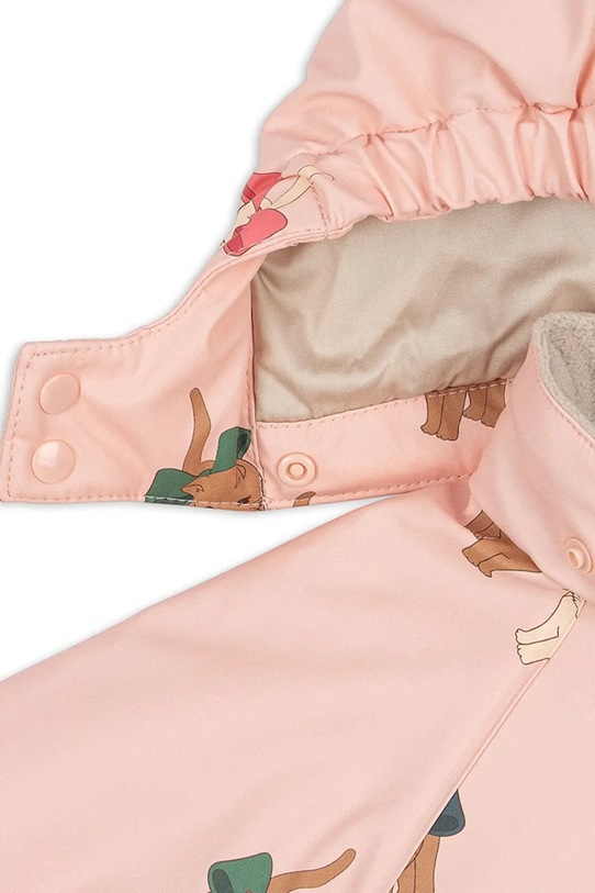 Deklice Otroški kombinezon Konges Sløjd RAIN SNOWSUIT KS104477.9BYA roza
