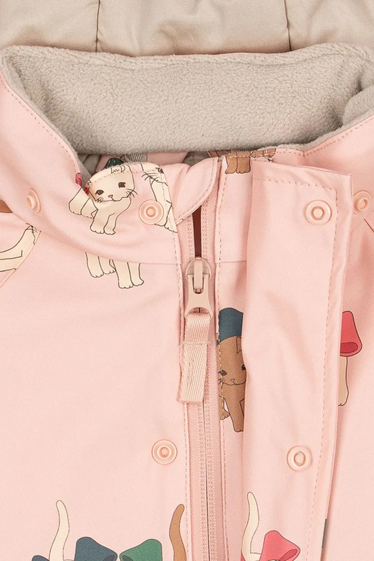 Otroški kombinezon Konges Sløjd RAIN SNOWSUIT roza KS104477.9BYA