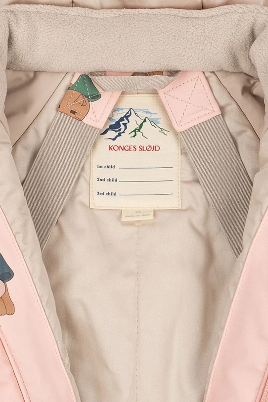 Otroški kombinezon Konges Sløjd RAIN SNOWSUIT KS104477.9BYA roza