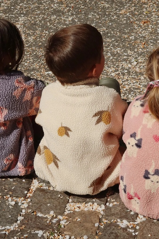 Μπουφάν Konges Sløjd JODY TEDDY JACKET GRS ροζ KS104478.9BYA