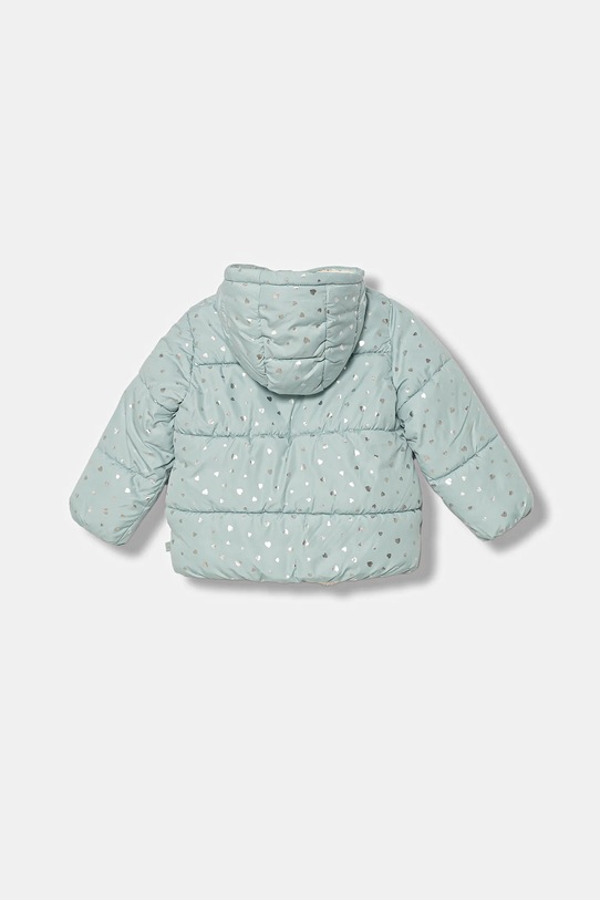 United Colors of Benetton kurtka dziecięca 2NNQGN048.P.Seasonal turkusowy AW25