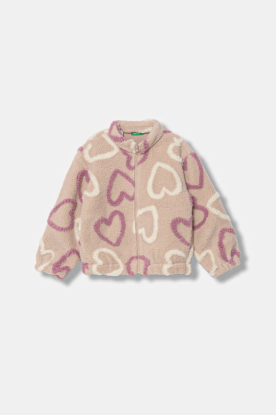 United Colors of Benetton bluza dziecięca bez kaptura różowy 345SG5049.P.Seasonal