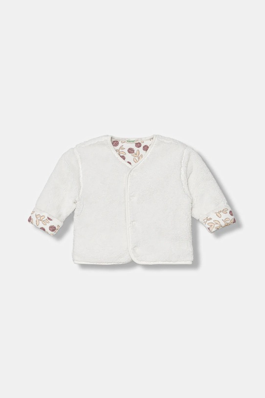 United Colors of Benetton bluza polarowa niemowlęca bez kaptura biały 3EKNA501R.G.W.Seasonal