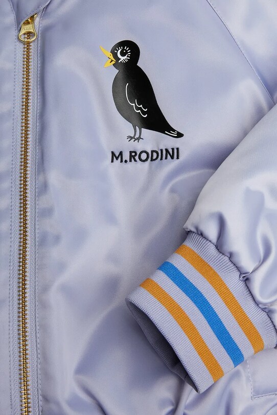 Mini Rodini kurtka bomber dziecięca Birds fioletowy 2561010145