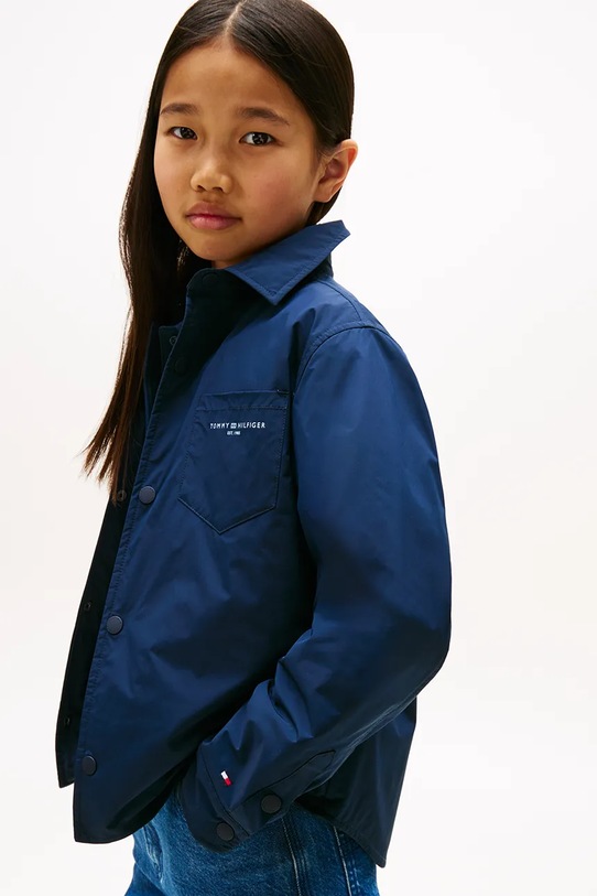Dětská bunda Tommy Hilfiger KS0KS00644.9BYA námořnická modř