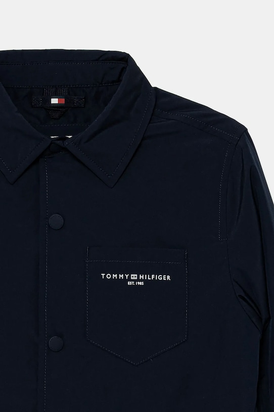 Dětská bunda Tommy Hilfiger námořnická modř KS0KS00644.9BYA