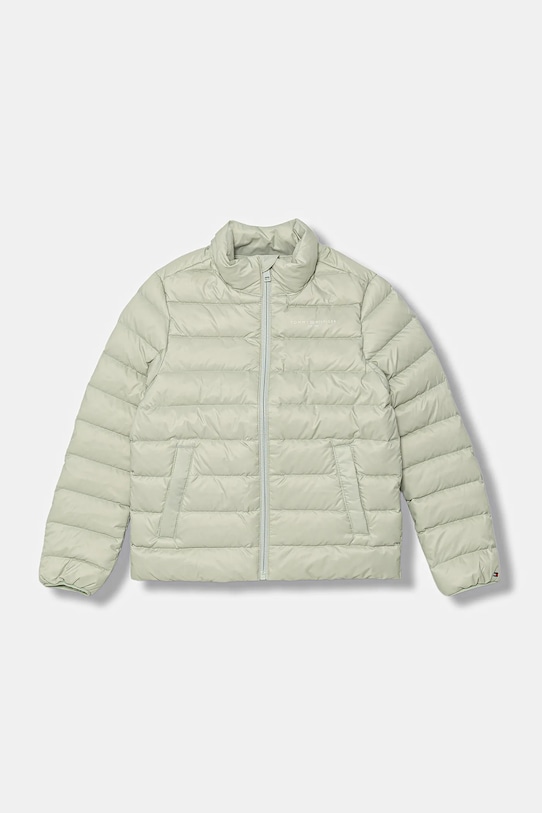 Dětská bunda Tommy Hilfiger KS0KS00652.9BYA tyrkysová AW25