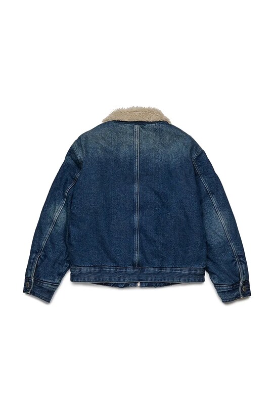 Diesel kurtka bawełniana dziecięca JOMOX-FUR JACKET J02506 niebieski AW25