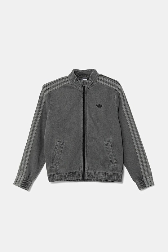 adidas Originals geacă de blugi pentru copii necaptusit gri JV7801